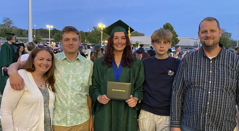 scott wittnebel and family at graduation scott wittnebel and family at graduation