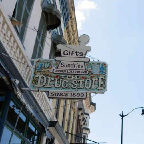 the drug store sign - Jefferson, WI