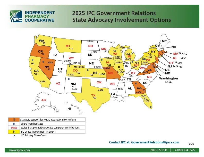 Government Relations - Map - Advocacy Engagement - 2025 copy