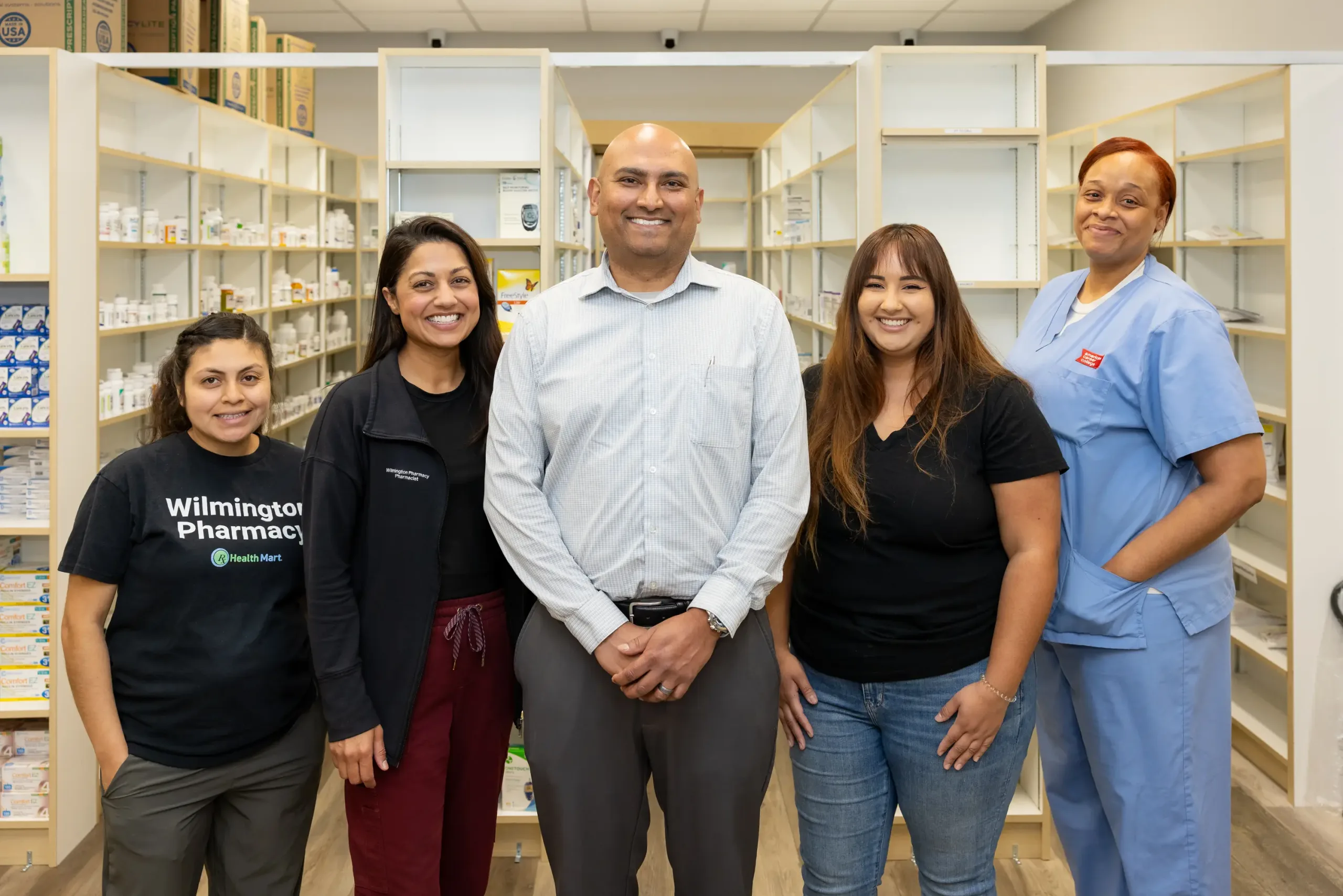 Nisha Jitesh and staff at Wilmington Pharmacy 2025 IPC MVP Winners