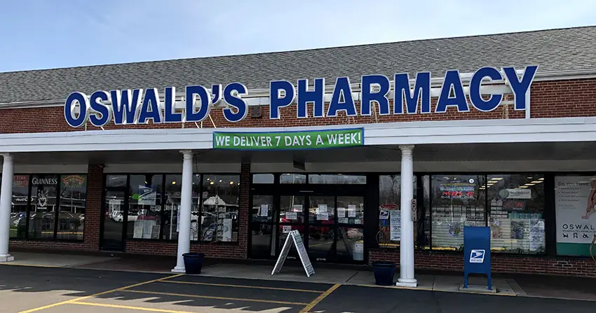 Oswald’s Pharmacy store front 2