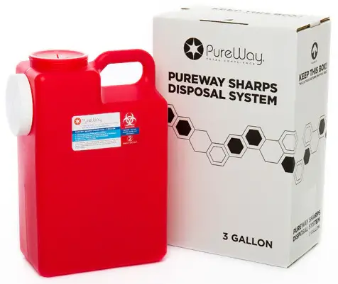 pureway sharps 3 gallon