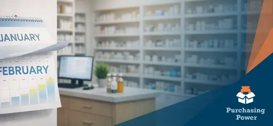 calendar on wall of pharmacy feature