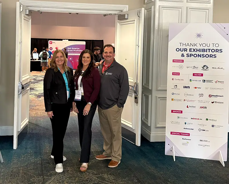 Kelli Stovall Samantha Pomeroy and Matt Tompkins at AtriumX 2026