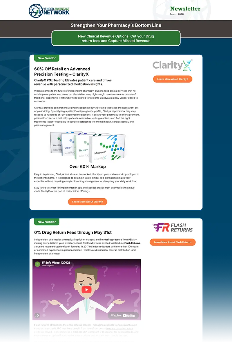 vendor advantage network newsletter - march 2026