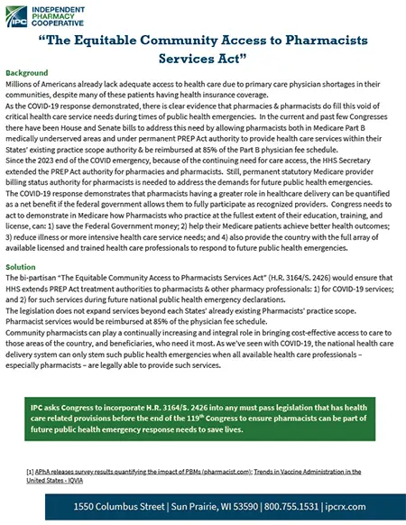 Position Paper - Medicare Part B - IPC-GR - 202603