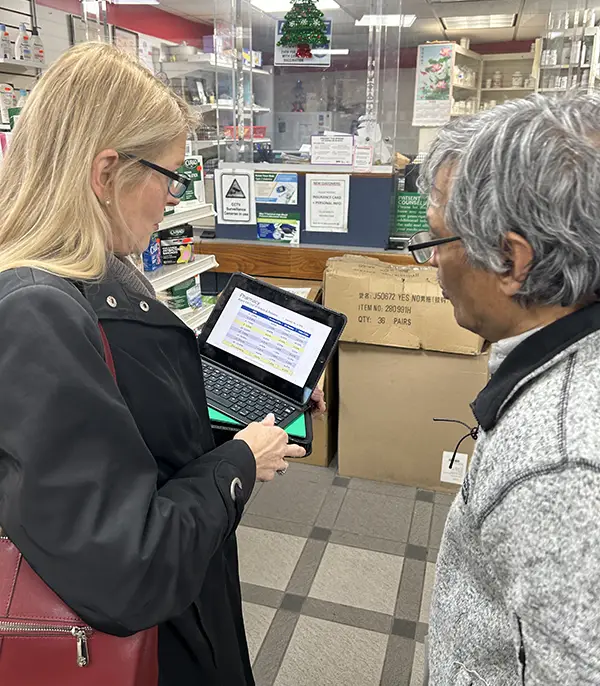 ipc regional director tammy riley helping member