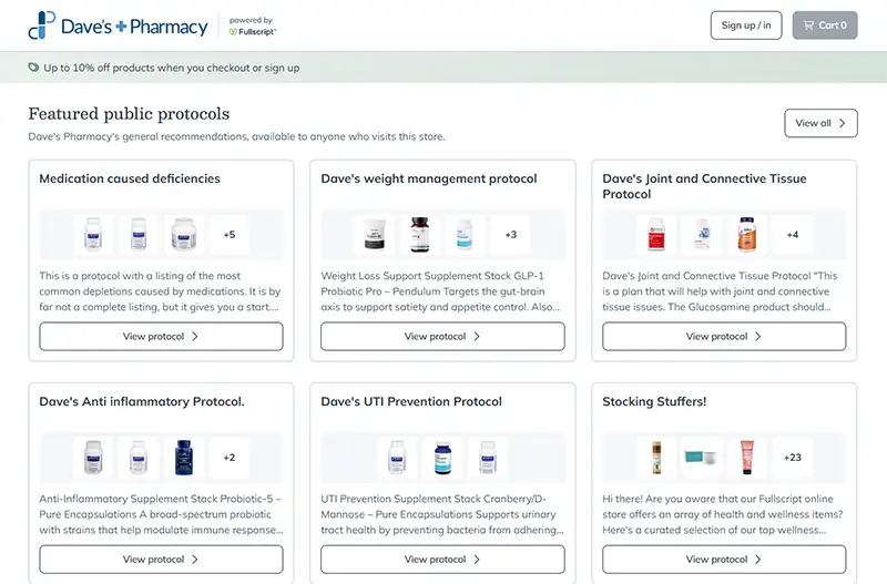 Daves Pharmacy - OTC Online Sales