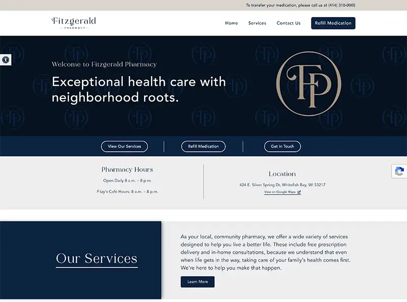 Fitzgerlads Pharmacy Website